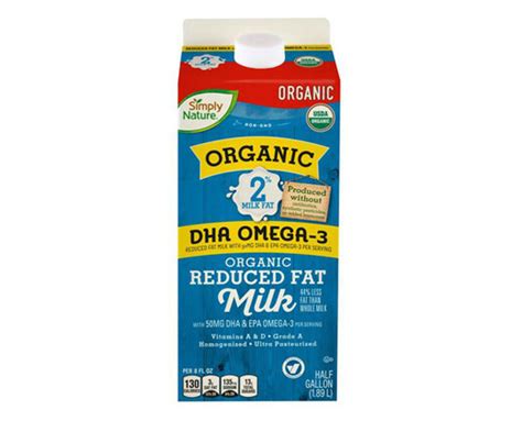 Organic 2% Milk with DHA Omega-3 - Simply Nature | ALDI US