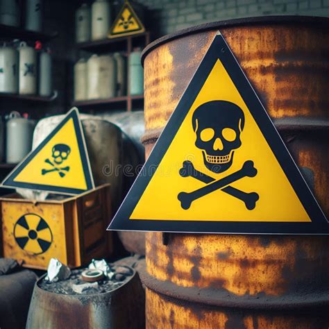 The Importance of Hazardous Waste Symbols, Generative AI. Stock ...