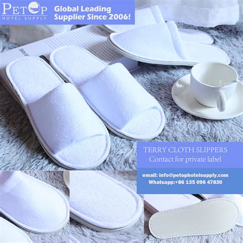 Cotton Terry Cloth Slippers Hotel Door Delivery | Petop Hotel Supply