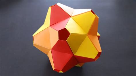 Origami Regular Dodecahedron - YouTube