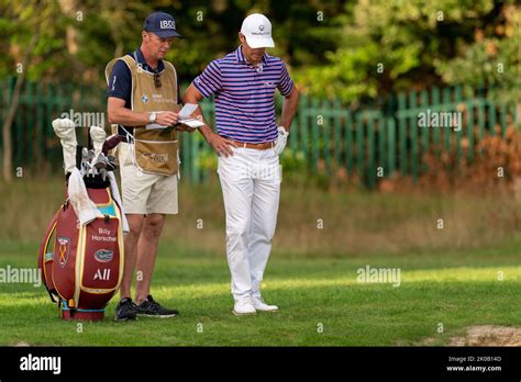 Billy Horschel West Ham golf Bag during the BMW PGA Championship 2022 ...