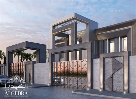 Boundary wall design of modern villa in kuwait | homify | Contemporary ...