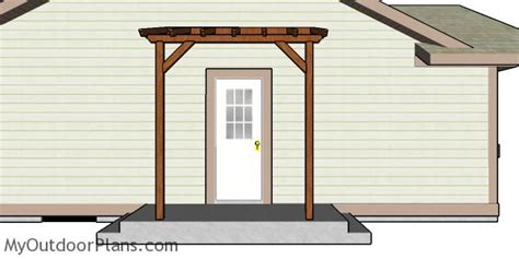 Front Porch Pergola Plans | PDF Download - MyOutdoorPlans