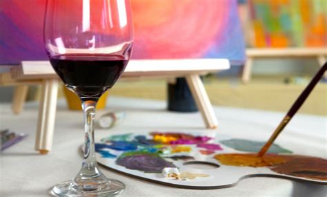 Painting Class - Wine and Canvas | Groupon