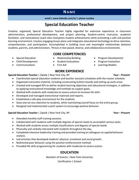 20+ Teacher Resume Examples that Work in 2024 | ZipJob