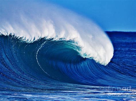 Big Blue Wave Photograph by Paul Topp