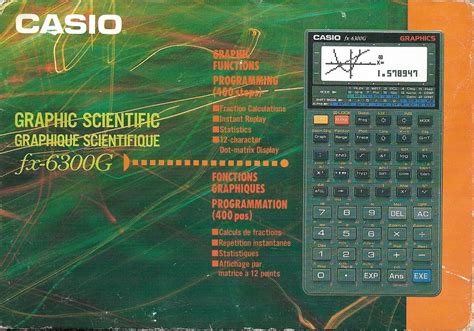 Casio - fx-6300G - - Calculatrice Graphique - Casio fx6300G - Casio.ledudu.com - bibliothèque ...