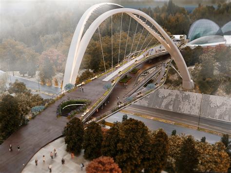 El Goli pedestrian bridge designed by Fa|Bridge