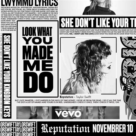 Taylor Swift: Taylor Swift What You Made Me Do Lyrics