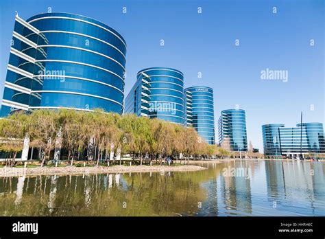 Oracle Corporation headquarters / buildings with a Oracle Team USA ...