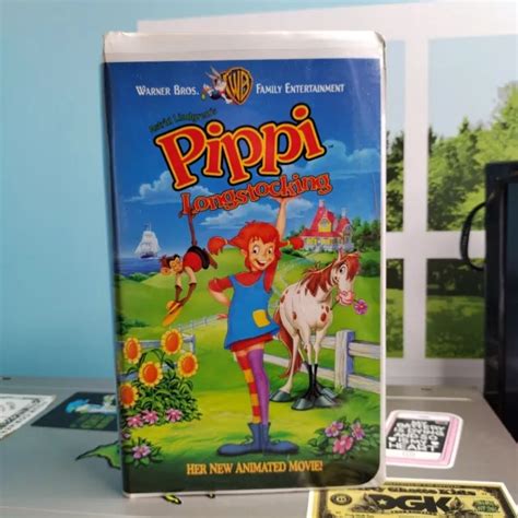 TESTED! PIPPI LONGSTOCKING VHS Video Tape Cartoon Movie 1997 AB Svensk Clamshell $3.47 - PicClick