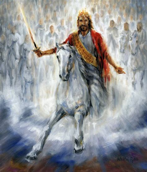 We Have the Victory: Jesus Coming Back on a White Horse Painting by ...