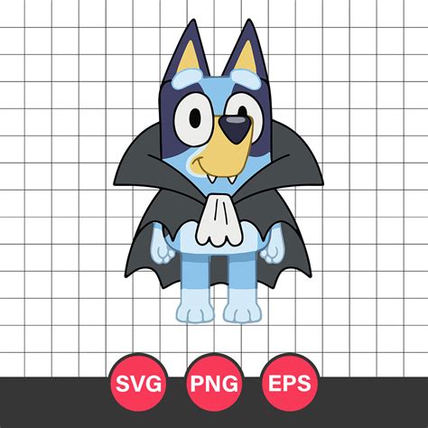 Bluey Vampire Svg, Bluey Halloween Svg, Bluey Svg, Halloween | Inspire Uplift