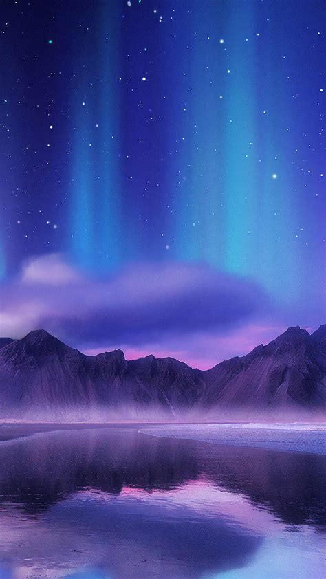 Sanctuary mountains, mountain, dark, blue, reflection, starry sky, HD phone wallpaper | Peakpx