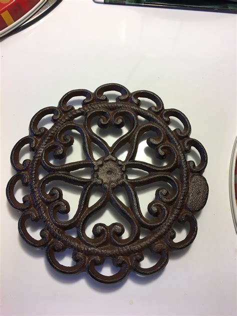 Reviews, Views and Everything Else: Cast Iron Trivet | Round with Vintage | Pattern Decorative ...