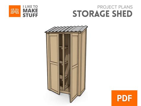 Outdoor Storage Shed Digital Plans - Etsy