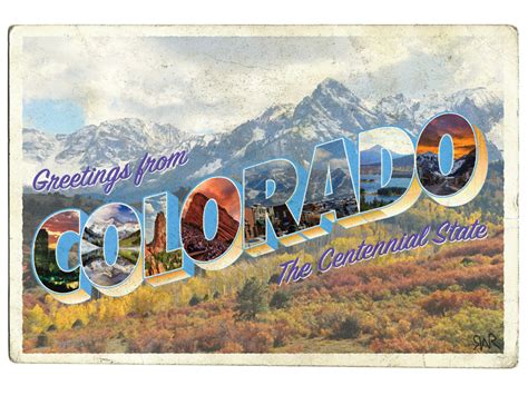 Vintage Colorado Postcard | Postcard design, Postcard, Vintage postcards