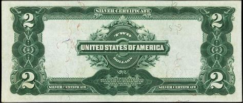 1899 Two Dollar Silver Certificate|World Banknotes & Coins Pictures | Old Money, Foreign ...