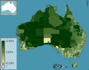File:Australian Census 2011 demographic map - Australia by SLA - BCP field 0228 Visitor from ...