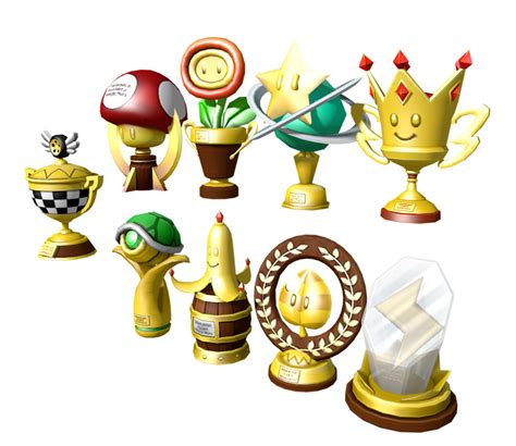 3DS - Mario Kart 7 - Trophies - The Models Resource