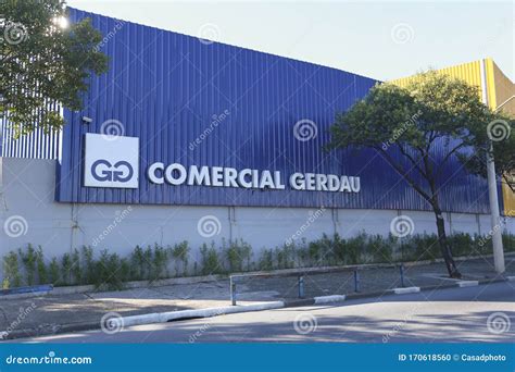 Lettering and Logo of Gerdau, Steel Industry Company Editorial Image ...