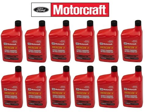 Motorcraft Mercon V ATF Transmission Fluid XT5QMC Case 12 Quarts for ...