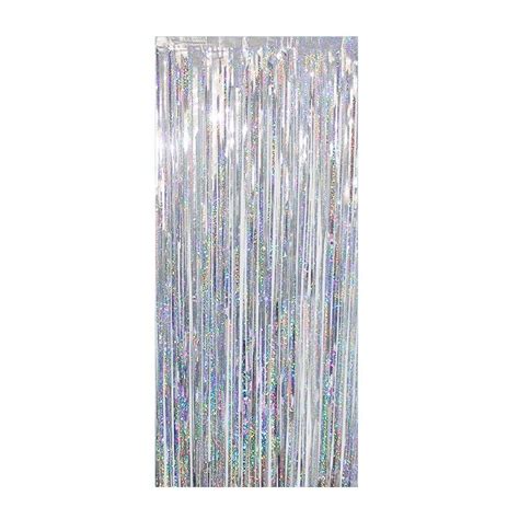 90*200CM Party Backdrop Glitter Silver Foil Curtain 1ct – PartyMaker.cn