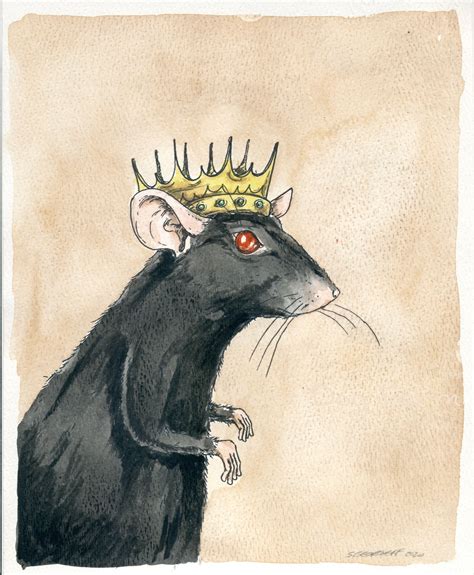 Black Rat King an Original Hand Painted King - Etsy | Rat king, Black rat, King drawing