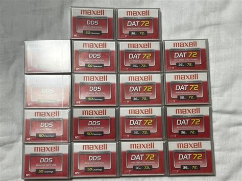 【未使用】Maxell DAT 72 4mm Data Cartridge 36GB/72GBMaxell DDSクリーニングテープの落札情報詳細 - ヤフオク落札価格検索 オークフリー