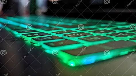 Lighted Keyboard stock image. Image of blurred, cyber - 272285083