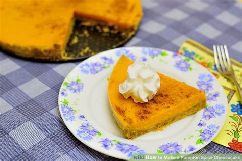 How to Make a Pumpkin Spice Cheesecake: 8 Steps (with Pictures)