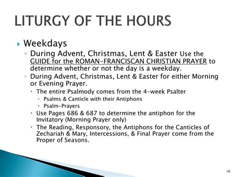 PPT - LITURGY OF THE HOURS PowerPoint Presentation, free download - ID ...