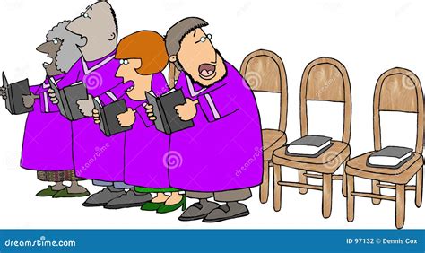 Church Choir with Missing Members Stock Illustration - Illustration of singing, choir: 97132