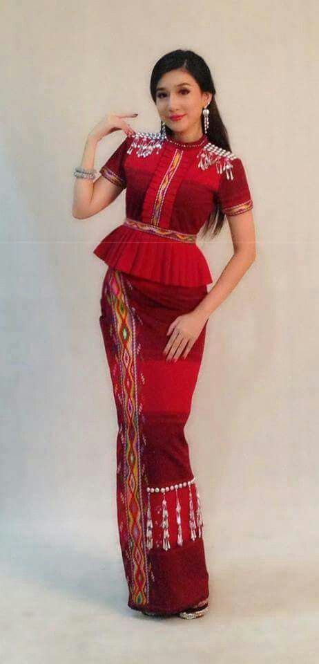 Kachin dress | African fashion, Myanmar dress design, Peplum designs