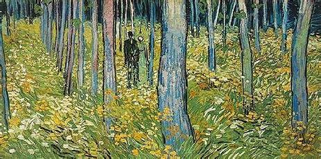 Undergrowth with Two Figures | Vincent van Gogh | Painting Reproduction 1234 | TOPofART