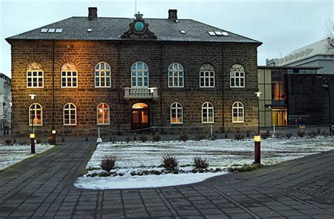 Althing, the national parliament building, Reykjavik, Iceland photo