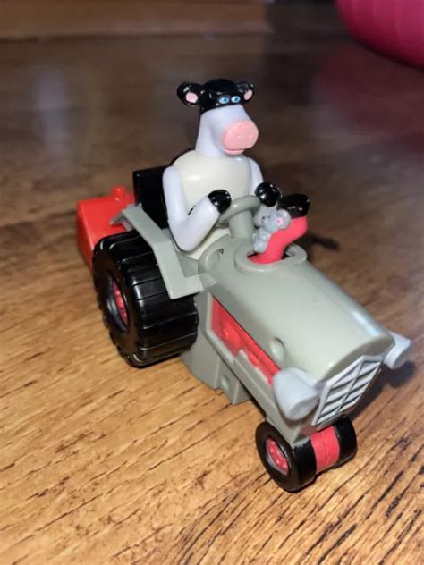 BACK AT THE Barnyard movie figure toy Otis Pip Pushalong Tractor cow ...