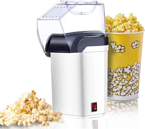 Amazon.com: Hot Air Popcorn Popcorn Maker, Electric Popcorn Maker with ...