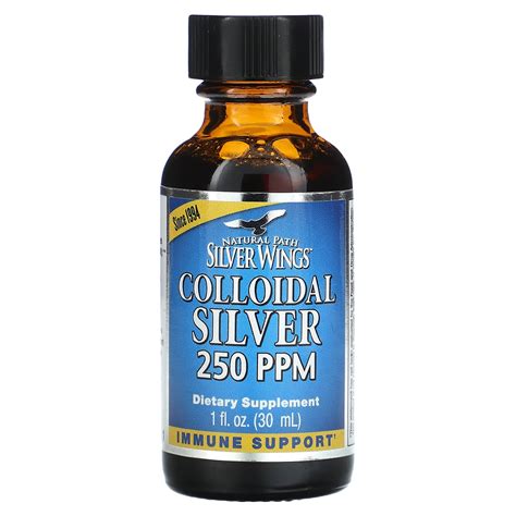 Natural Path Silver Wings, Colloidal Silver Vertical Spray, 250 PPM, 1 ...