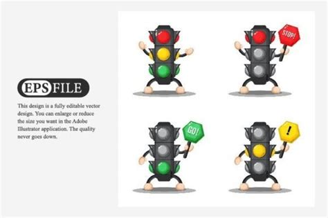 Set of Traffic Light Design Graphic by wayan sandika · Creative Fabrica