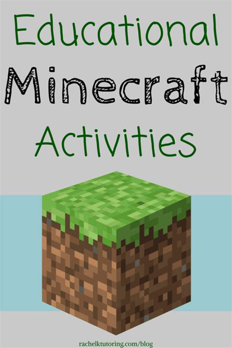 Educational Minecraft Activities - Rachel K Tutoring Blog | Minecraft ...