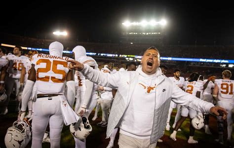 Texas Longhorns Coach Steve Sarkisian Knows Importance Of Texas Tech ...