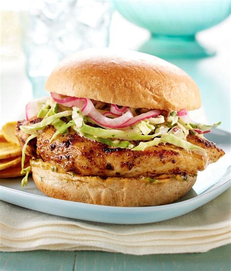 Cilantro Slaw Grilled Chicken Sandwich | Recipe | Grilled chicken ...