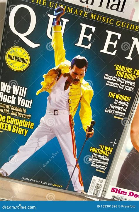 Freddy Mercury on a Cover of Magazine Editorial Photo - Image of musican, brochure: 153301326