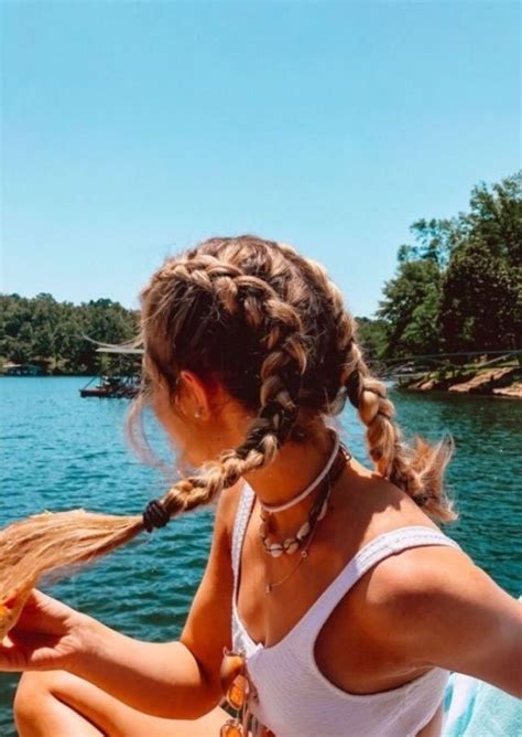 45 Cute Hairstyles for Summer & Beach Days : Double Dutch Braids