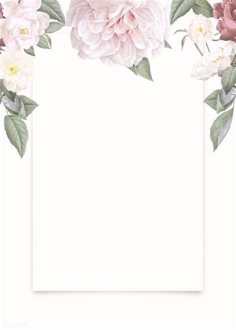 Elegant floral frame design illustration | premium image by rawpixel ...