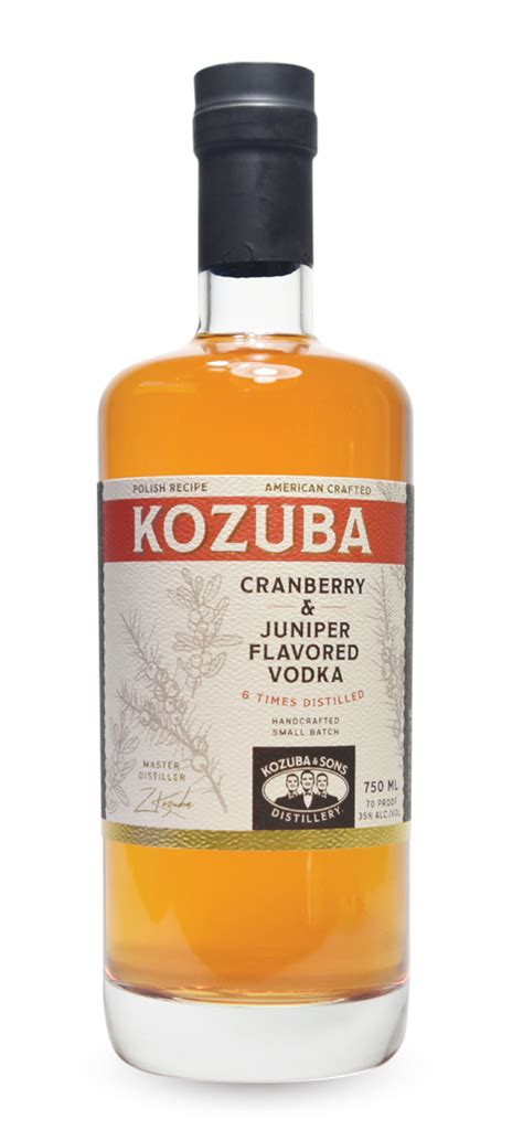 Cranberry-Juniper Vodka — Kozuba & Sons Distillery