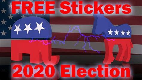 FREE 2020 Presidential Candidate Stickers – FREE Election Bumper Stickers | Freebie Depot | Free ...