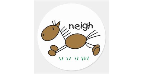 Horse Stick Figure Sticker | Zazzle