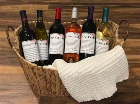 Wedding Gift Idea: A Year Of Firsts Wine Basket | The Sassy Southern